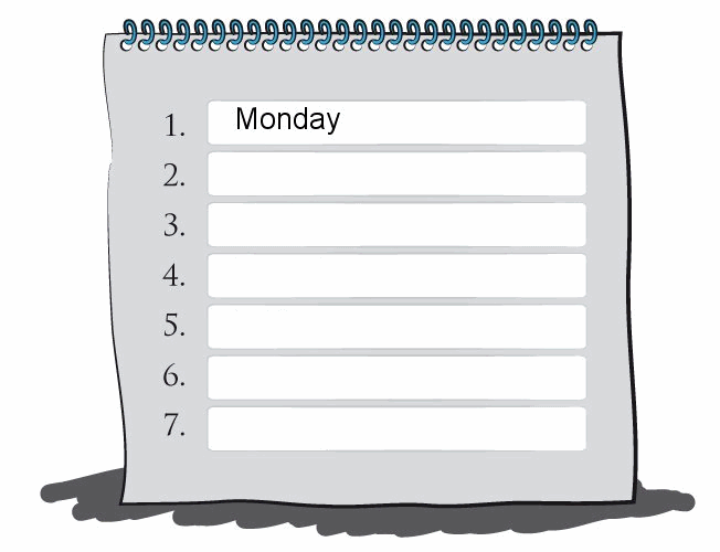Number Names Worksheets days of the week exercises : AngliÄtina pro dÄti